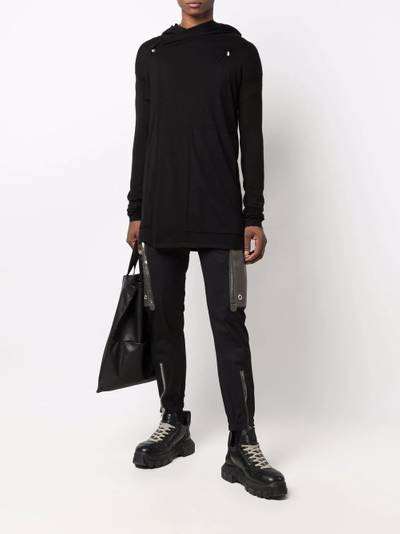 Rick Owens hooded cashmere jumper outlook