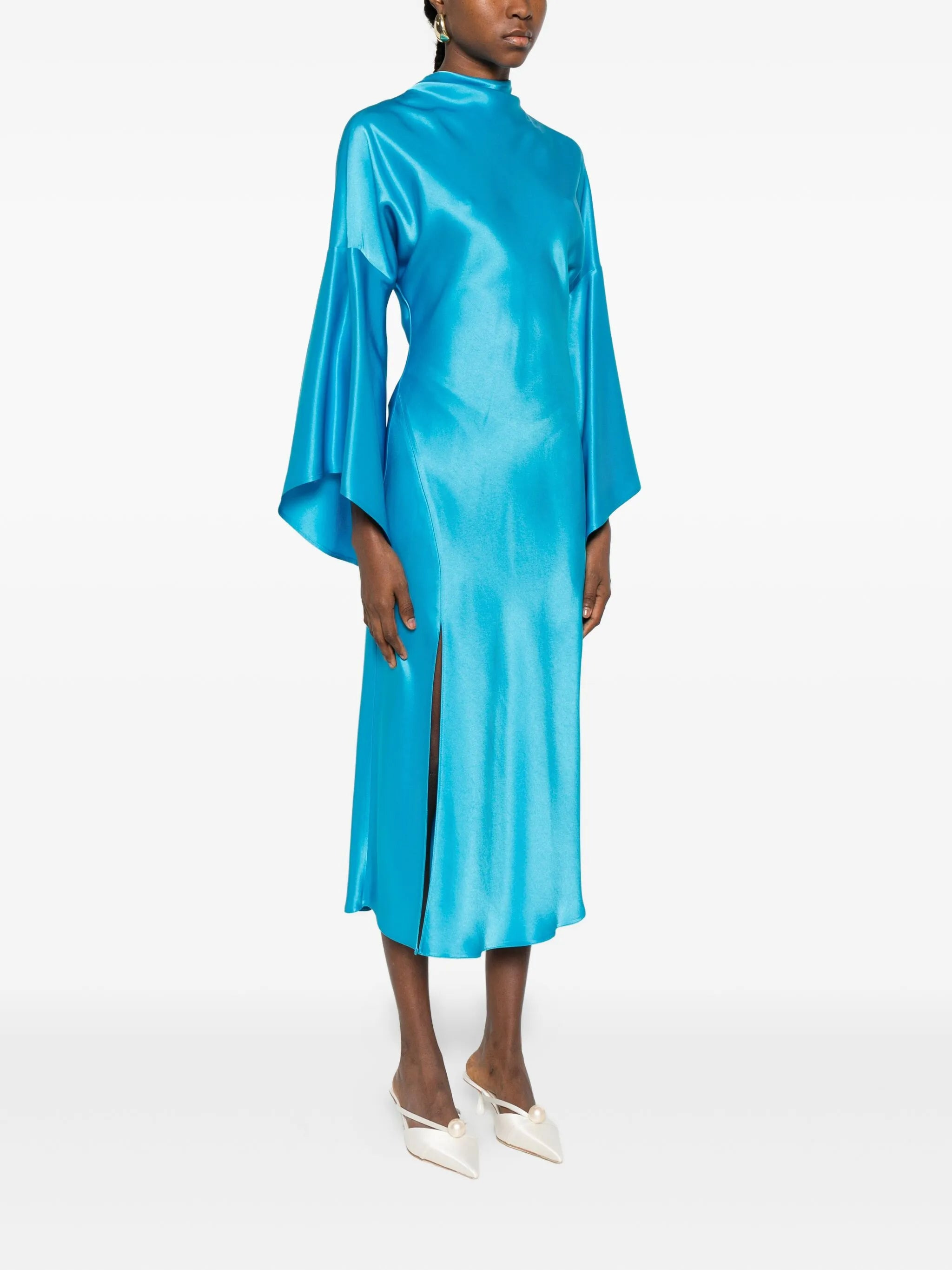Pinko Flared-sleeve Slit Dress - 2