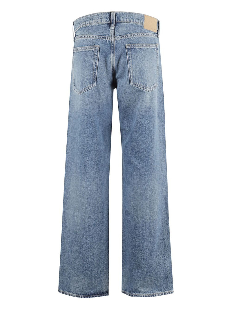 rag & bone five-pocket faded wide-leg jeans outlook