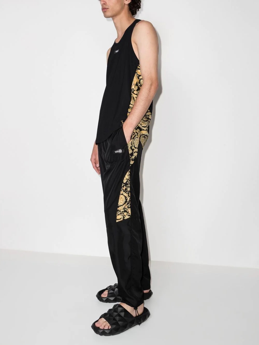 baroque-print track pants - 2