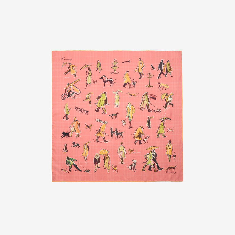 Paws on Parade Silk Scarf 1