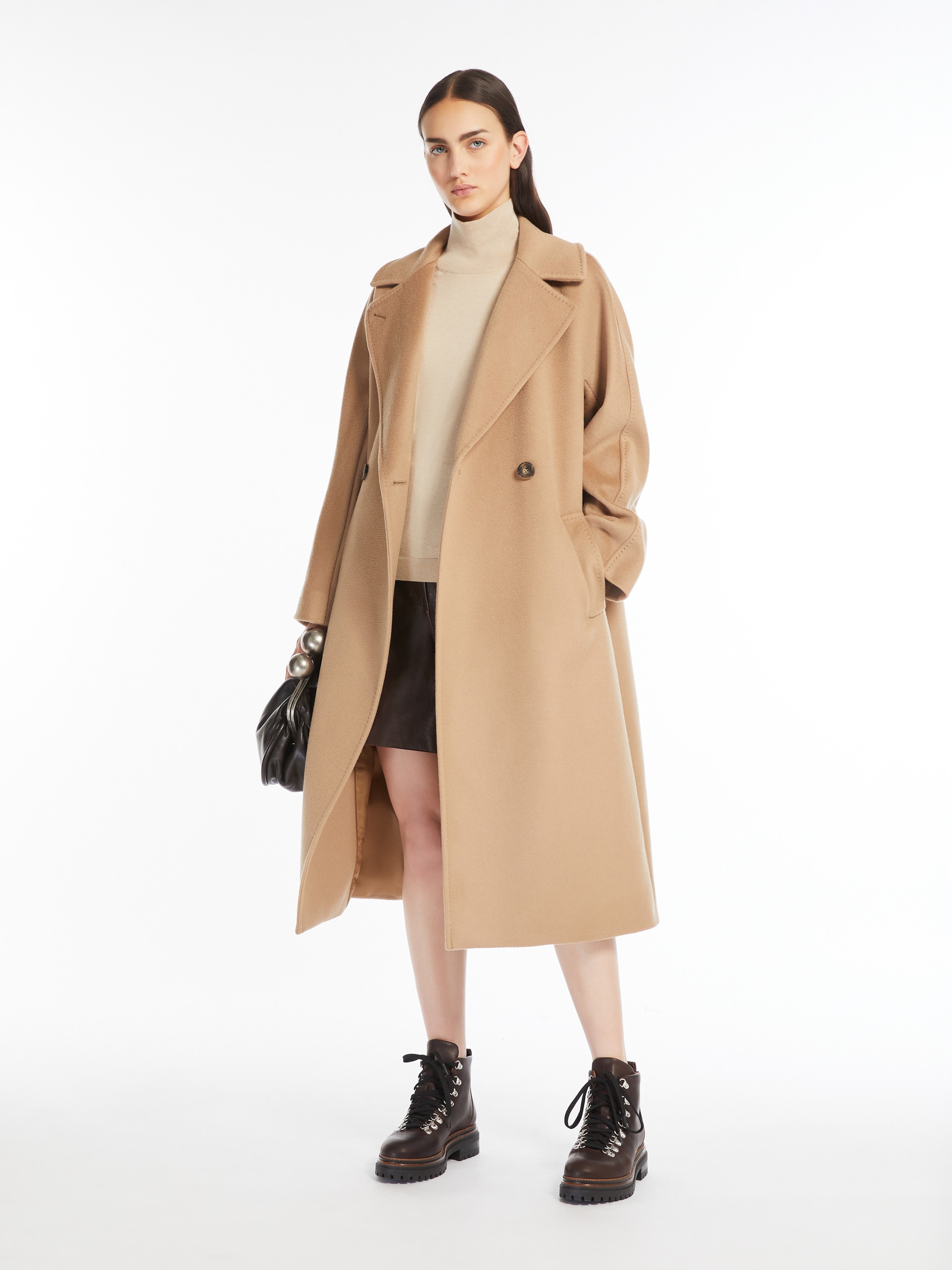 RESINA Belted wool coat - 2