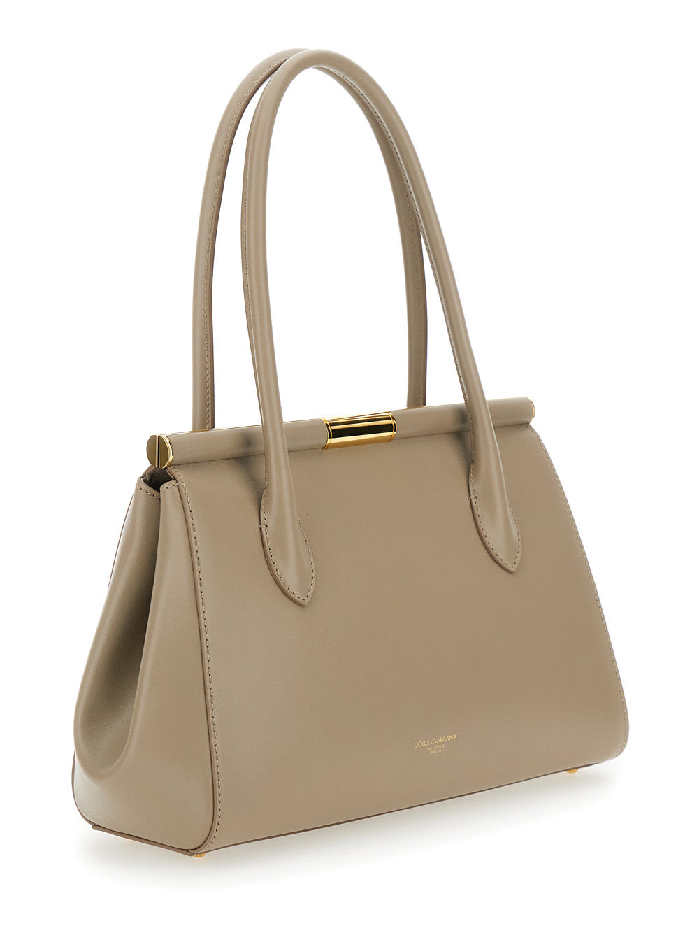 Dolce & Gabbana Women 'Marlene Medium' Beige Handbag With Padlock Detail In Leather Woman - 3