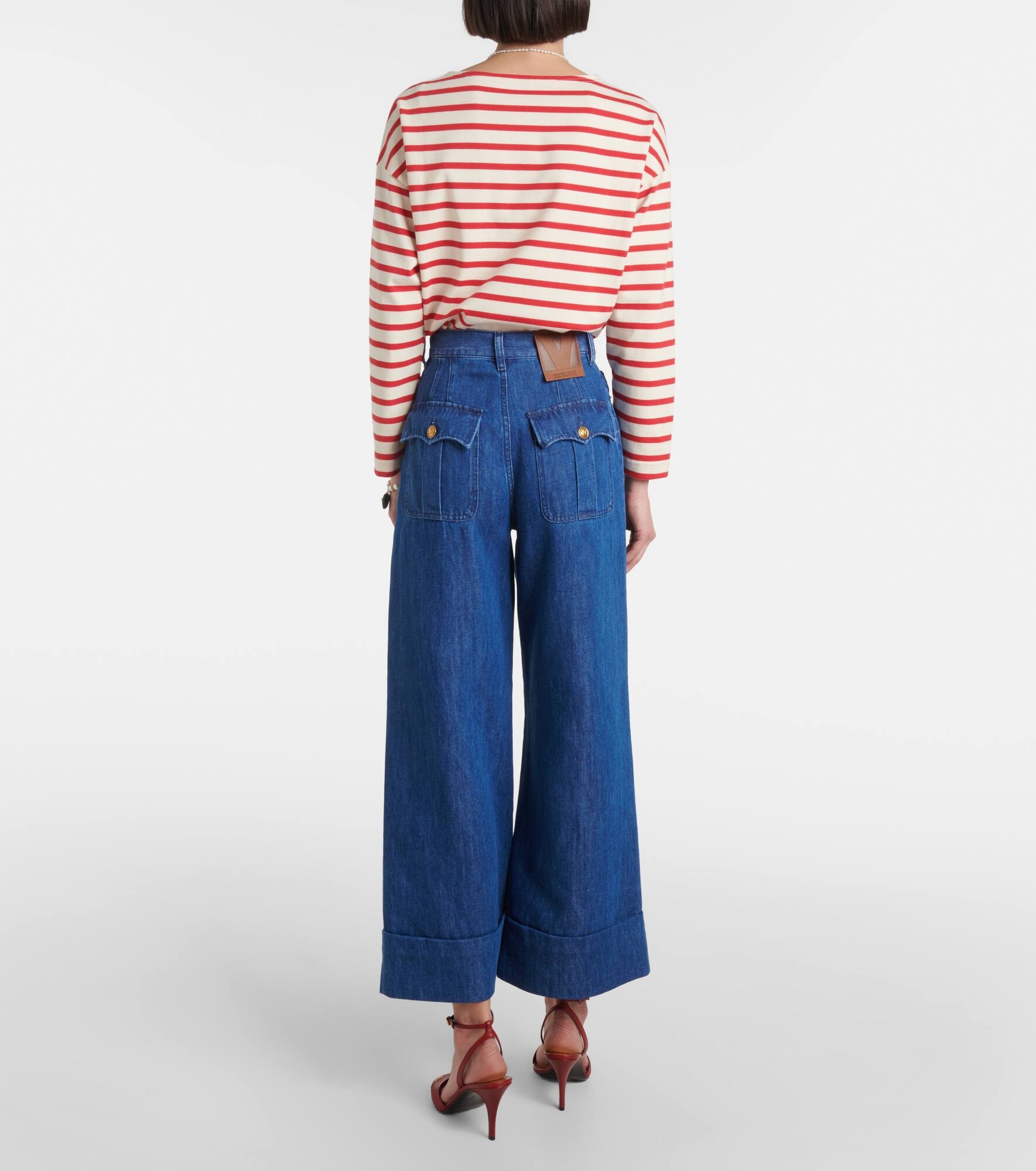 High-rise wide-leg jeans - 3