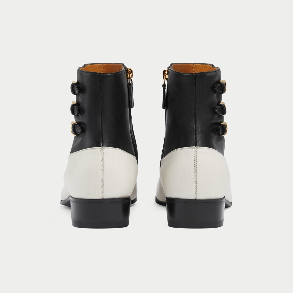 Gucci Ha Ha Ha Boot With Buckles ハートブーツ ホースビット付き メンズ アンクルブーツブラック レザー