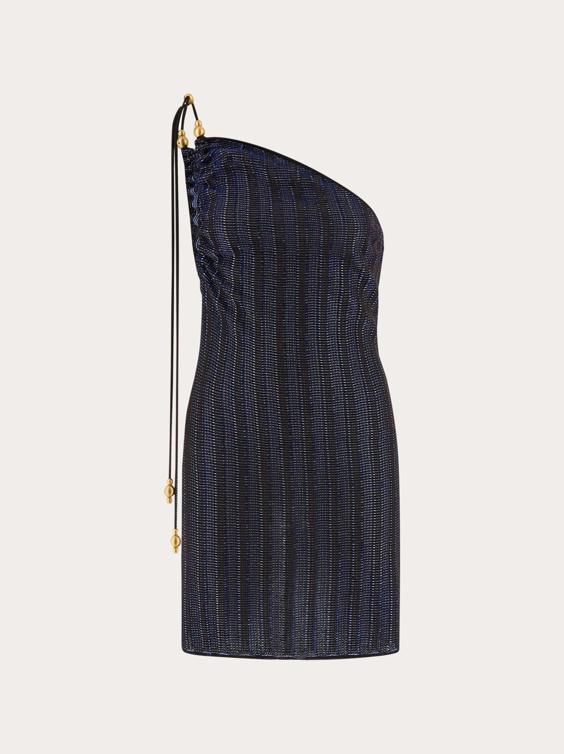 ワンピース FERRAGAMO DRESS (13F712775670 NERO) FERRAGAMO One shoulder mini dress | REVERSIBLE