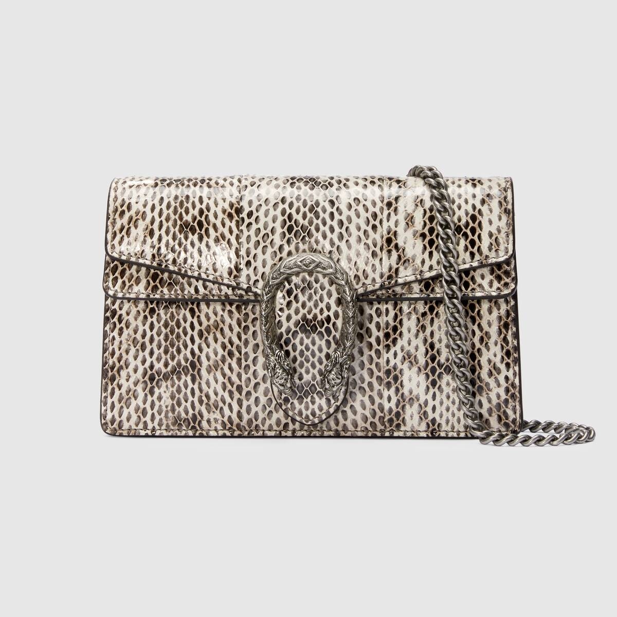 Dionysus super mini snakeskin bag - 1