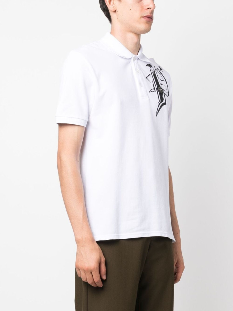 logo-print cotton polo shirt 4