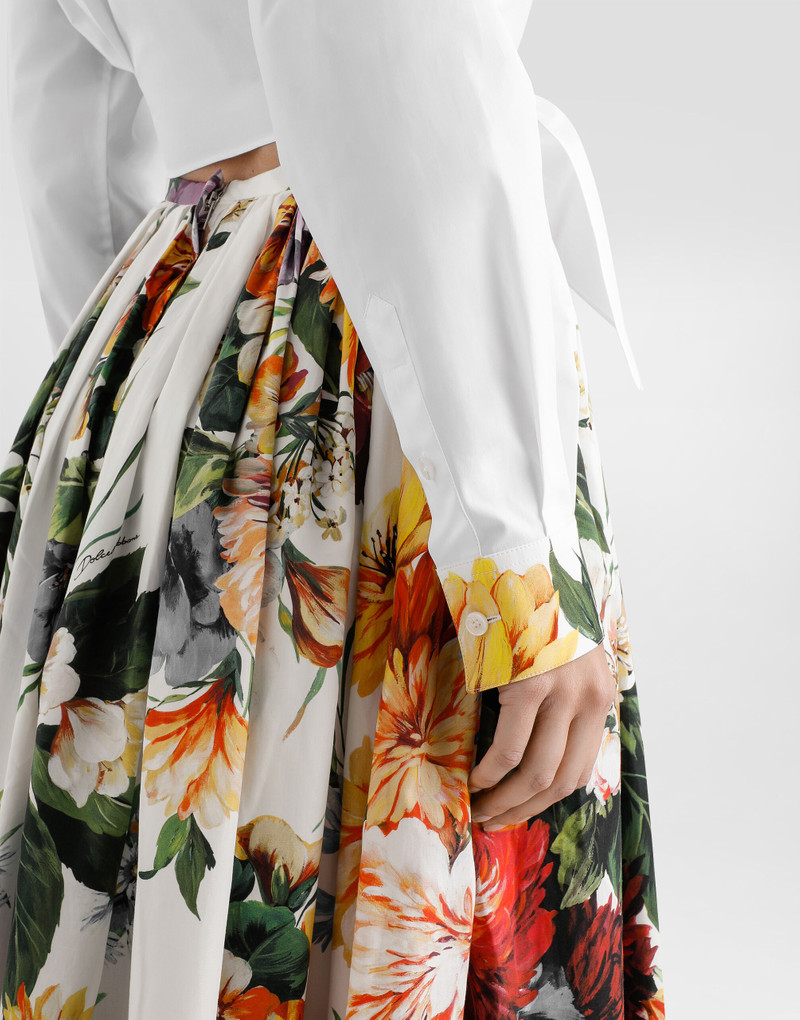 Bouquet-print poplin shirt 5