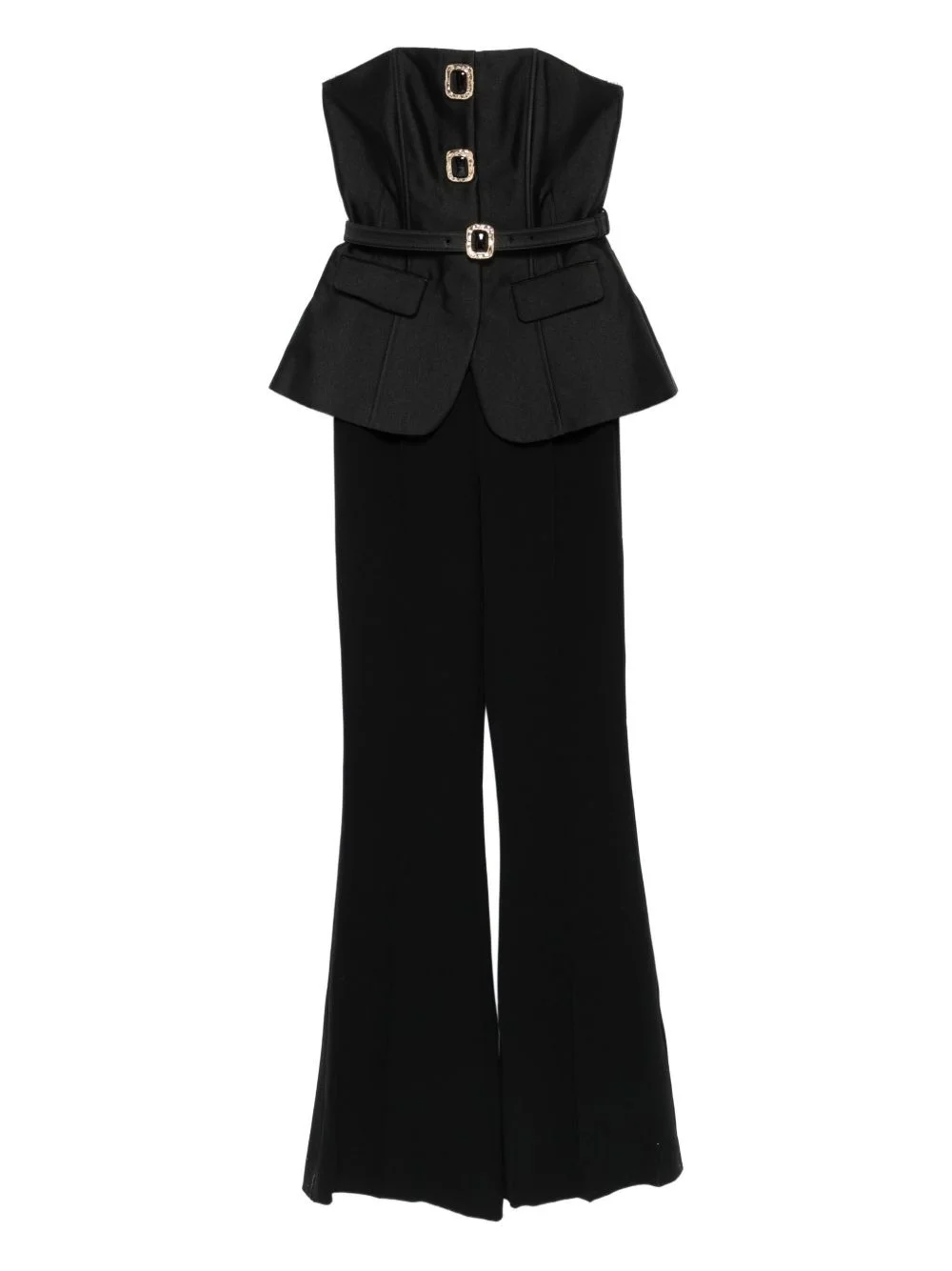 buckle-embellishment jumpsuit - 1