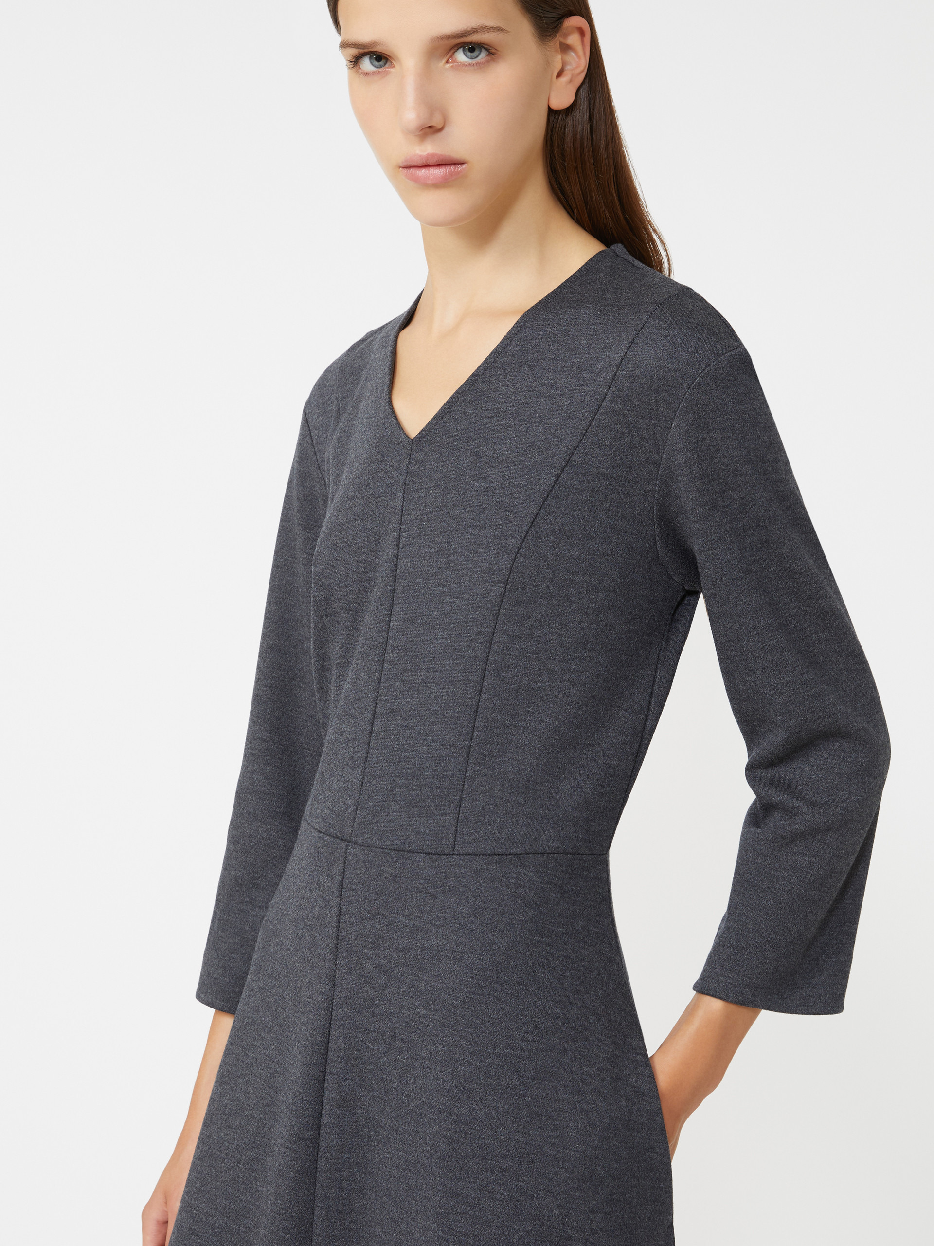 ORIONE Piqué jersey dress - 5
