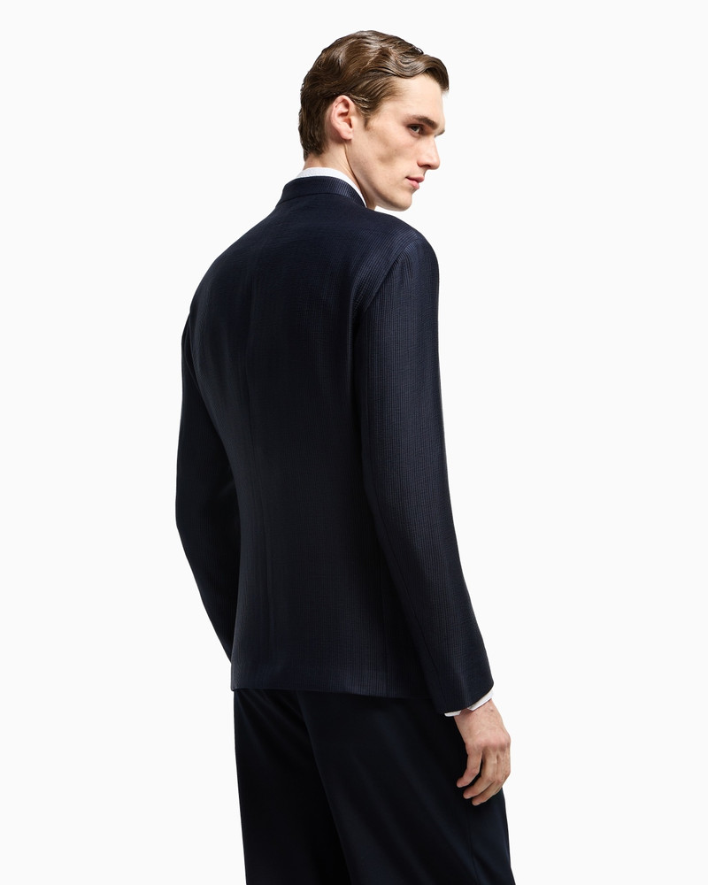 WASHED CUPRO CANNETÉ ZIP-UP JACKET 3