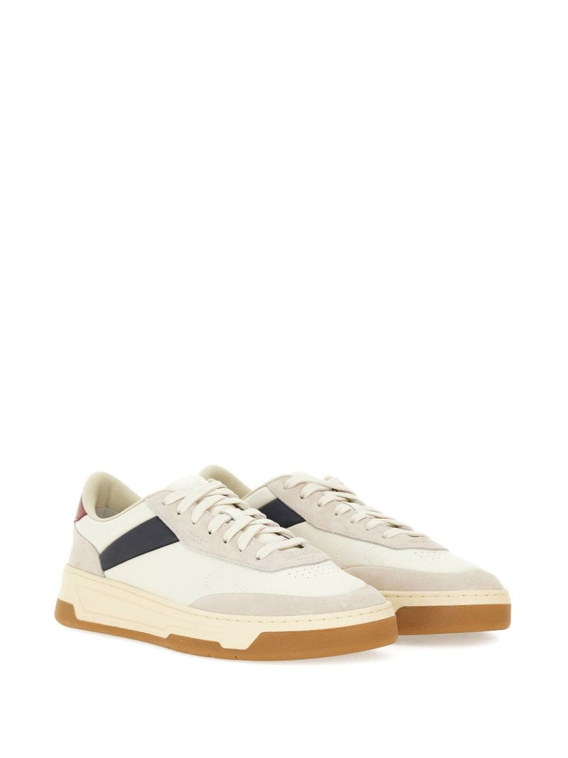 BOSS stripe panelled sneakers outlook