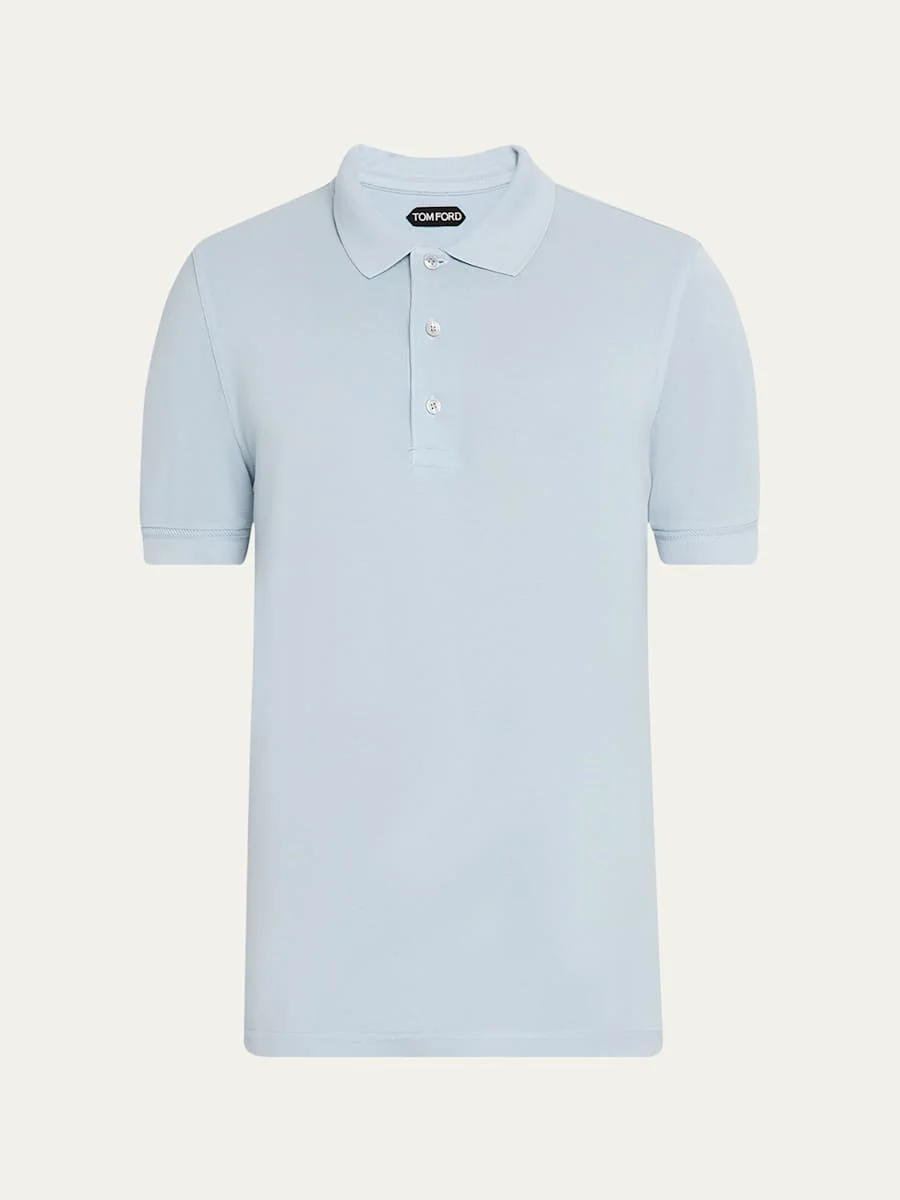 Men's Lyocell Pique Polo Shirt - 1