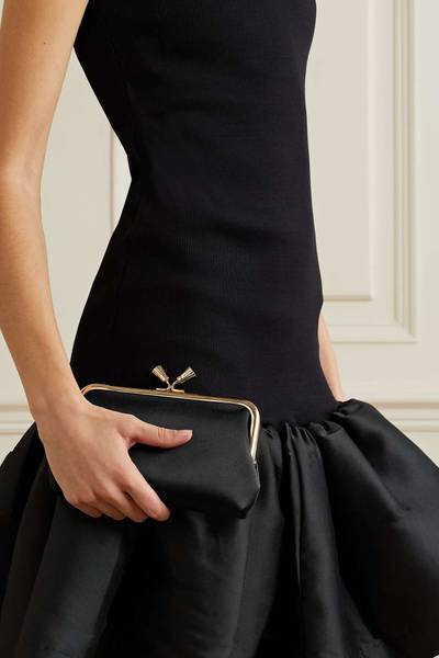 Anya Hindmarch Maud recycled satin clutch outlook