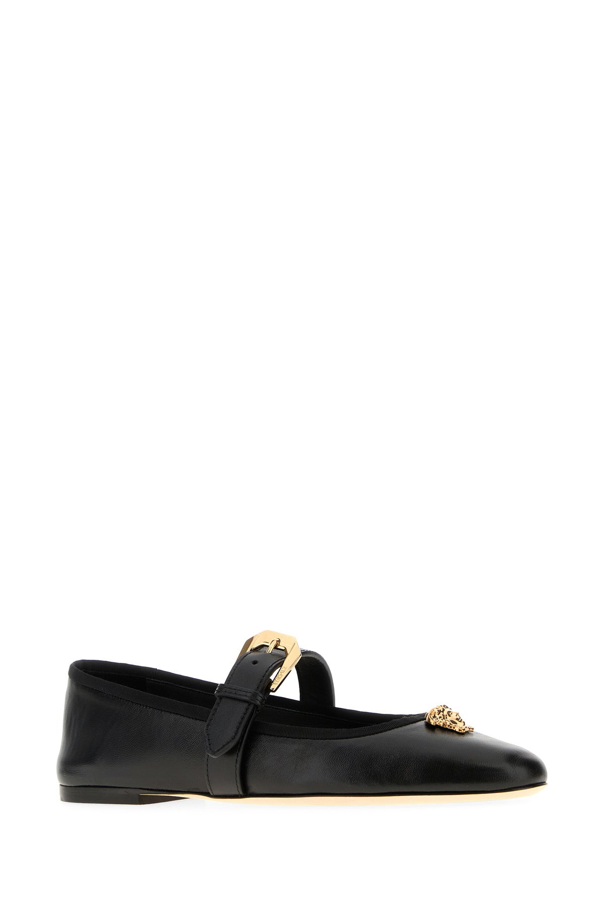 Black nappa leather ballerinas - 2