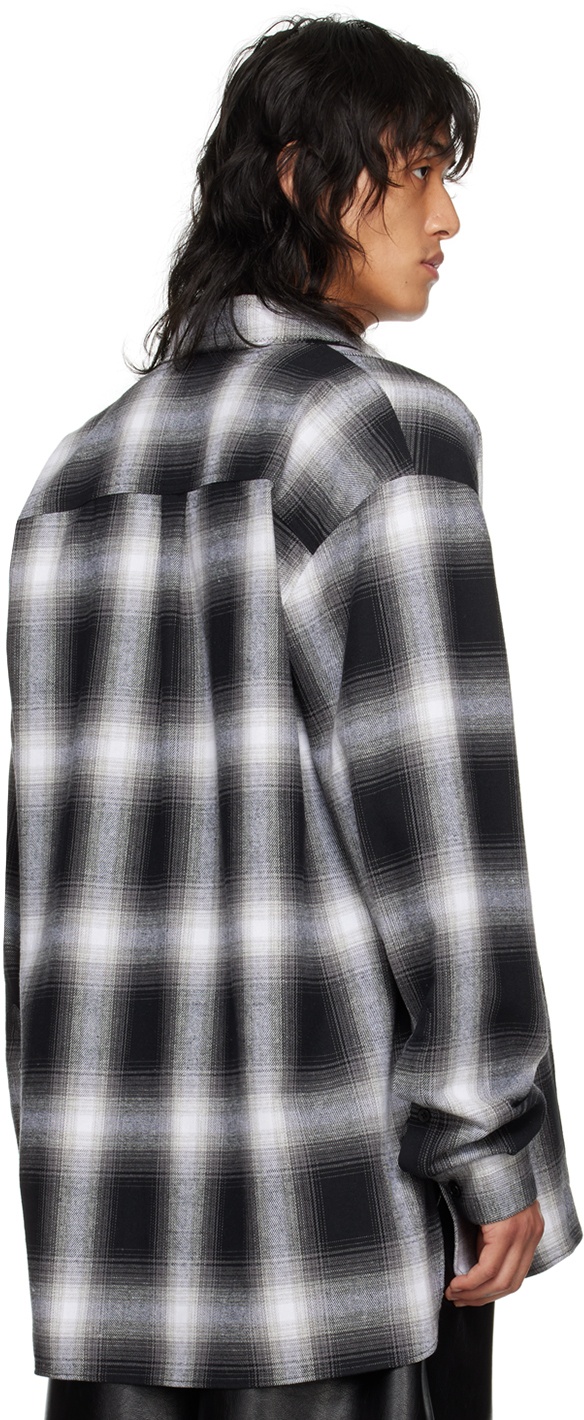 Black & White Check Shirt - 3