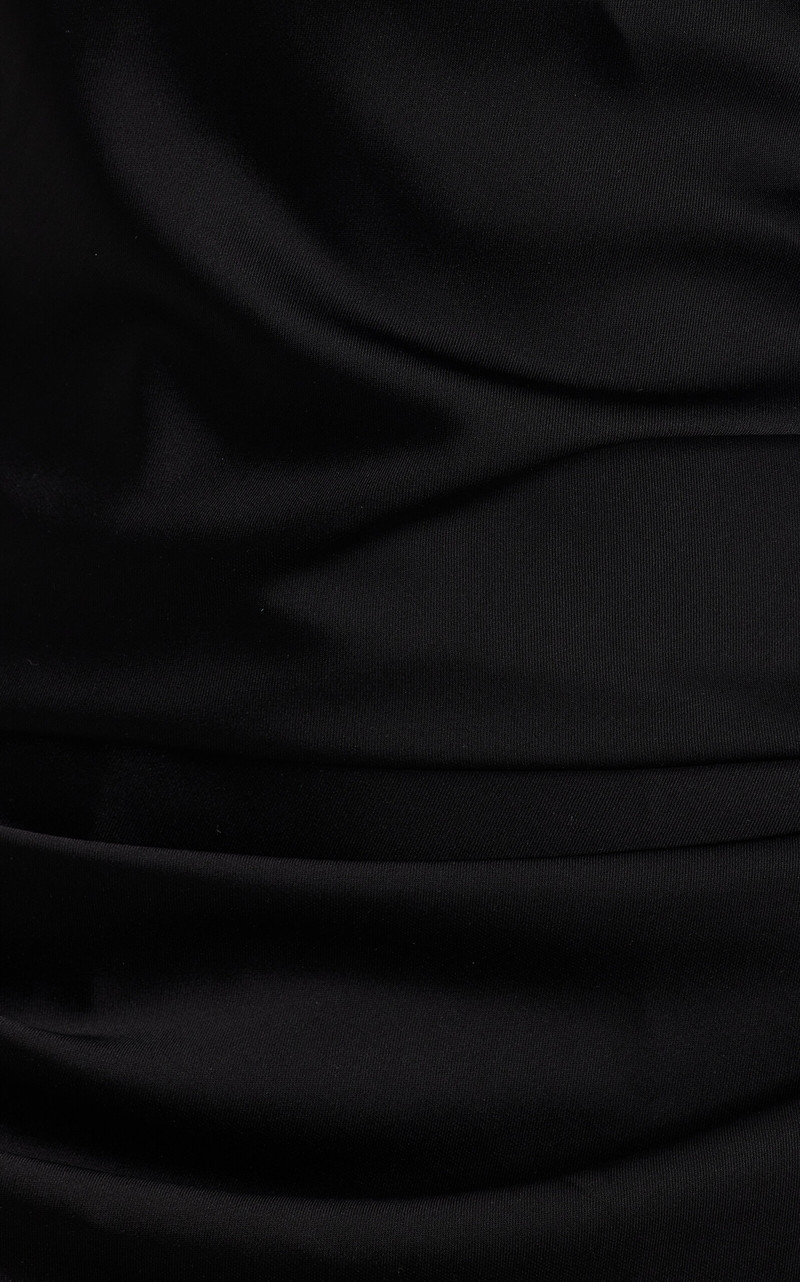 Paige Draped Gown with Train black 3