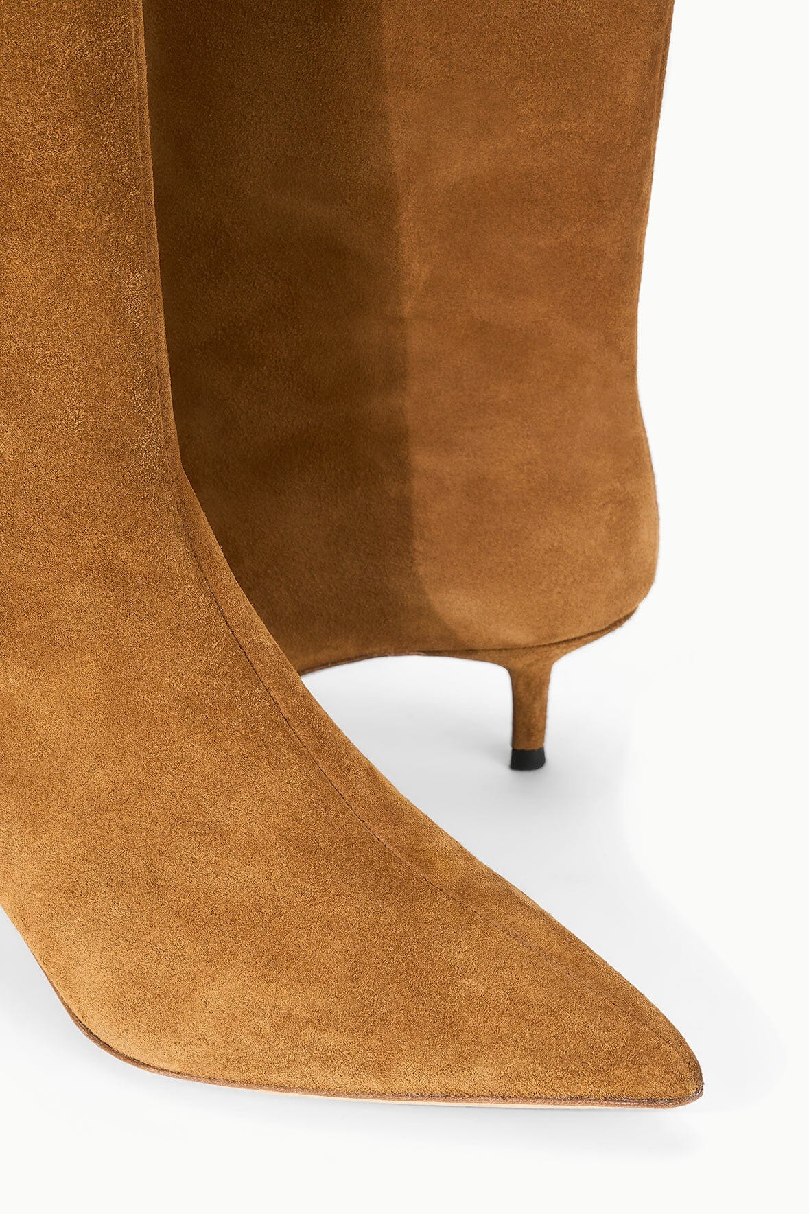 STAUD SEBASTIAN KITTEN HEEL BOOT TAN - 7