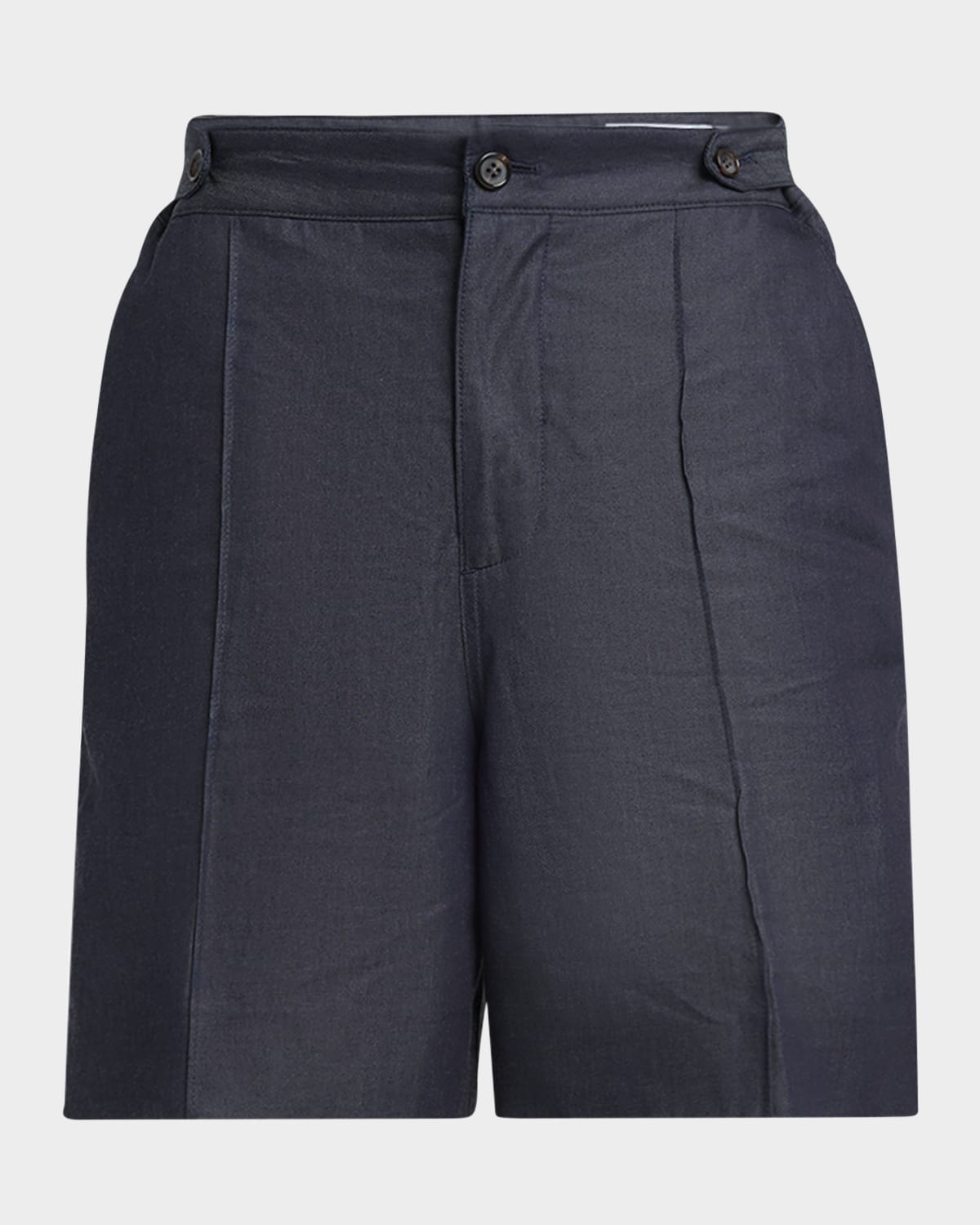 Men's Denim Pintuck Shorts - 1