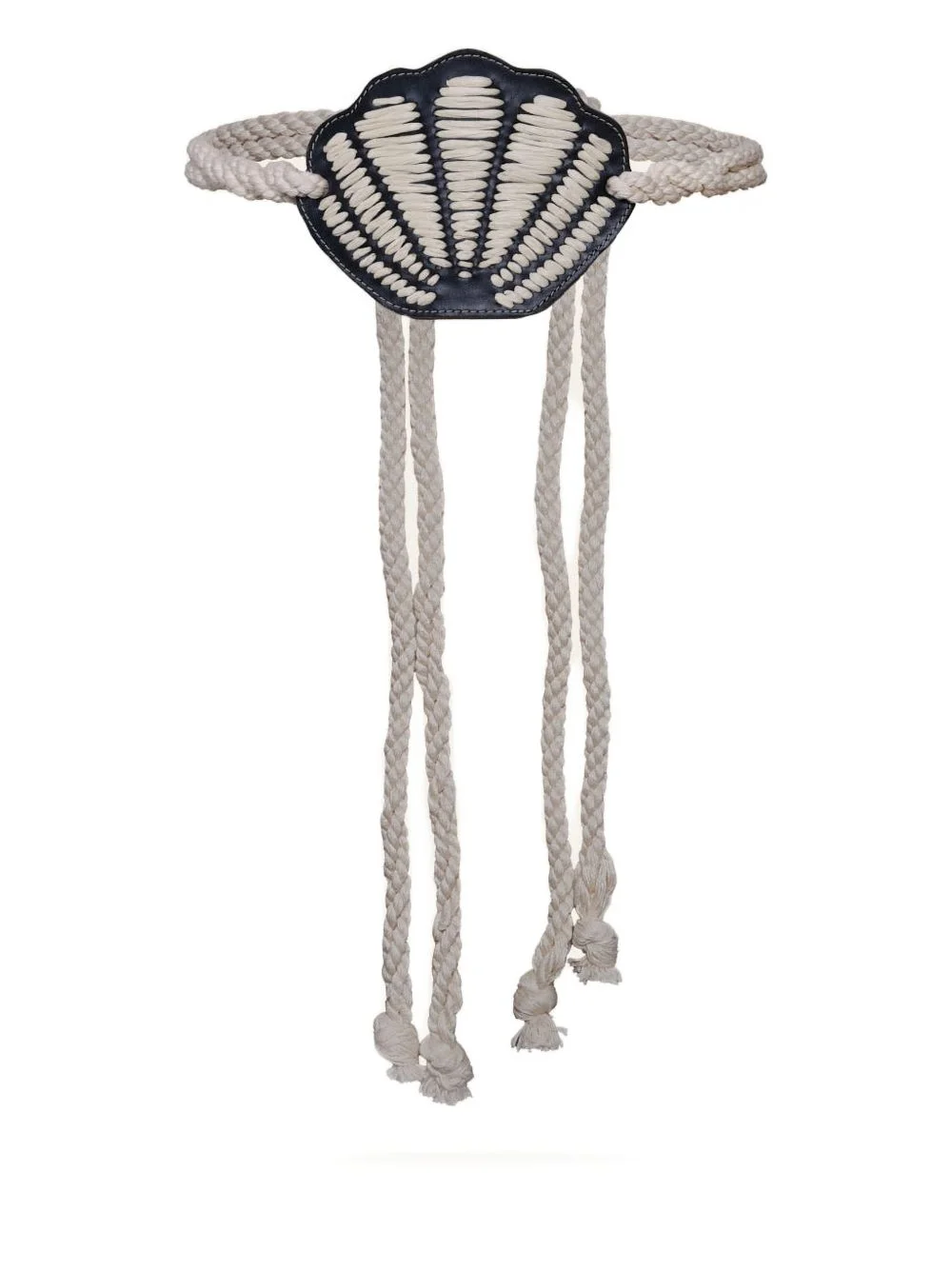 Movimiento Marítimo shell-detail rope belt - 1