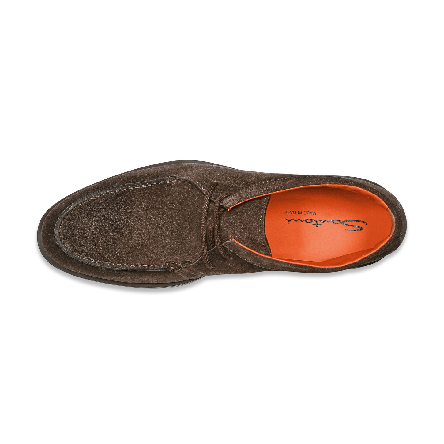 Men's dark brown suede desert boot - 4