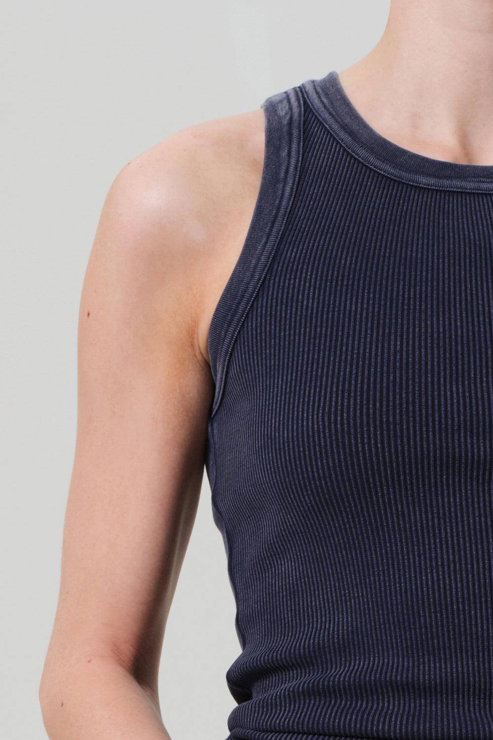 Isabel Rib Tank - Mineral Navy - 4
