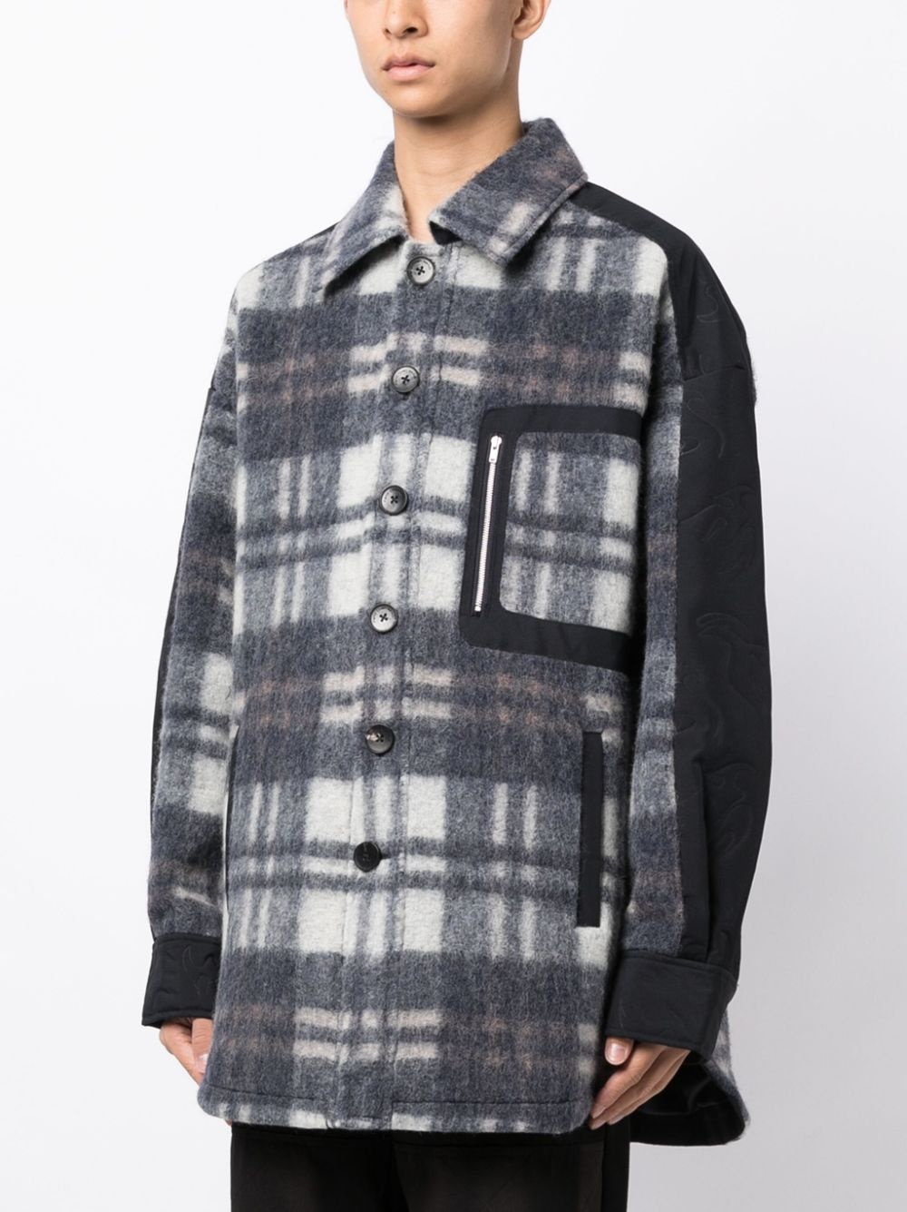 check-pattern shirt - 3