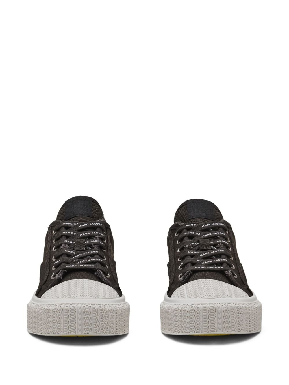 logo-embossed canvas sneakers - 4