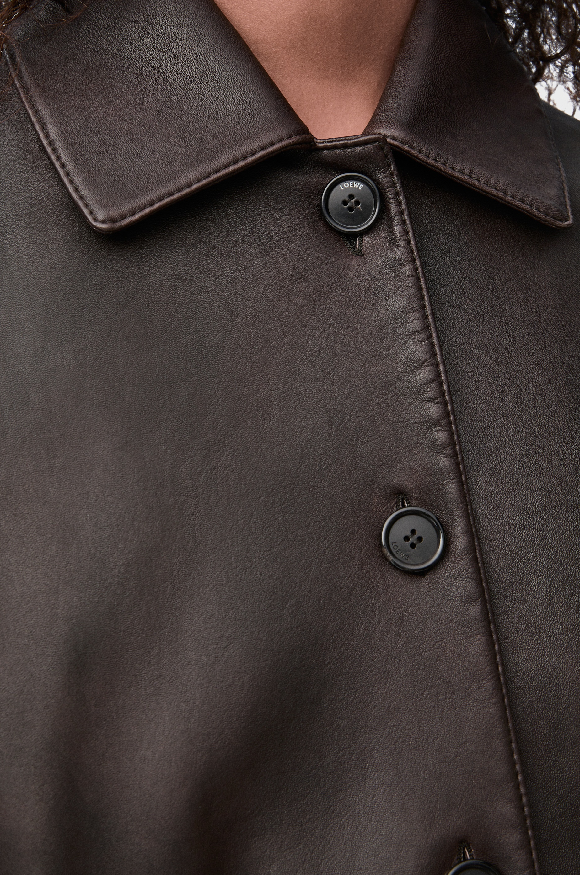 Turn-up jacket in nappa lambskin - 5