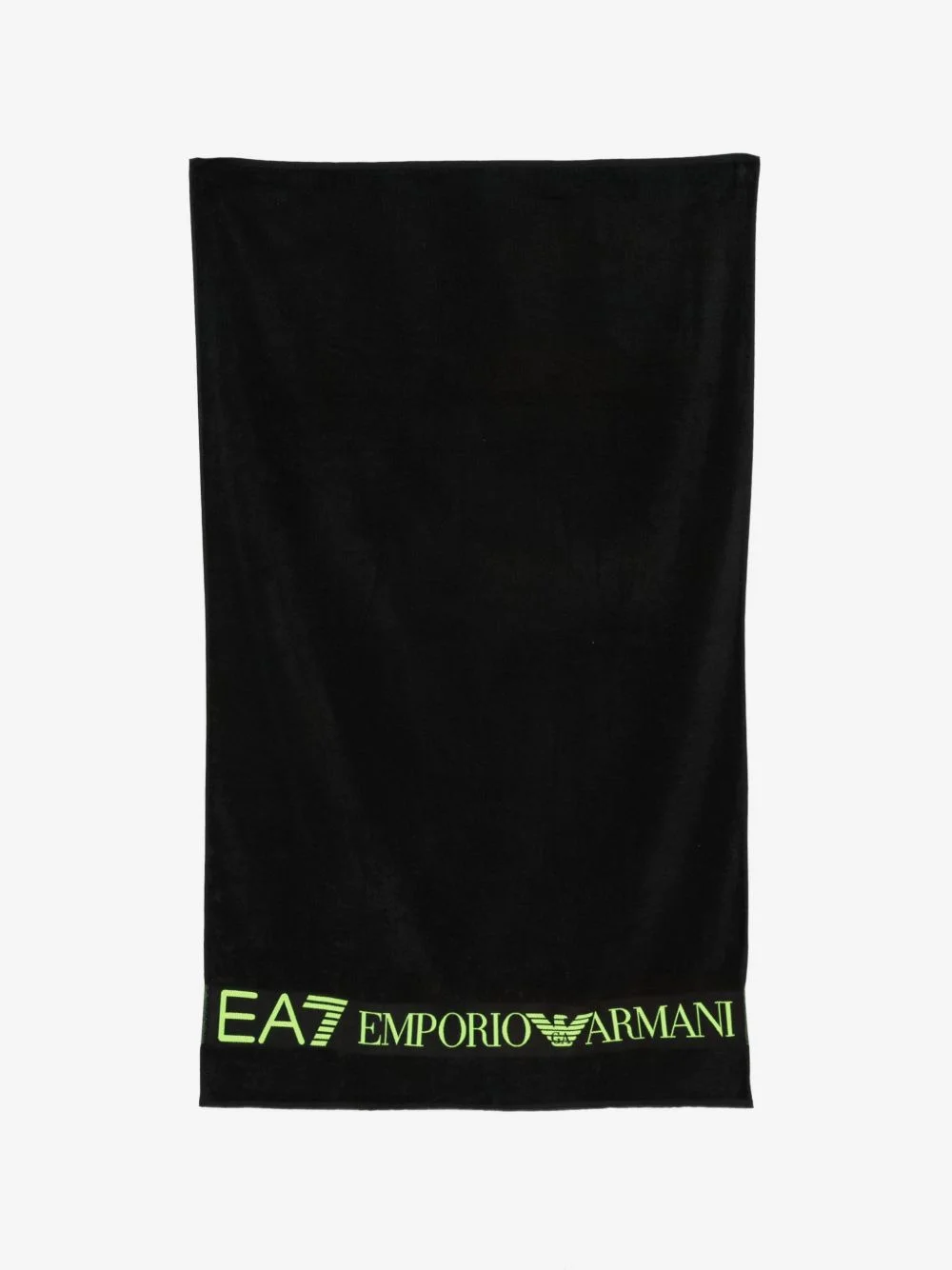 intarsia-logo beach towel - 1