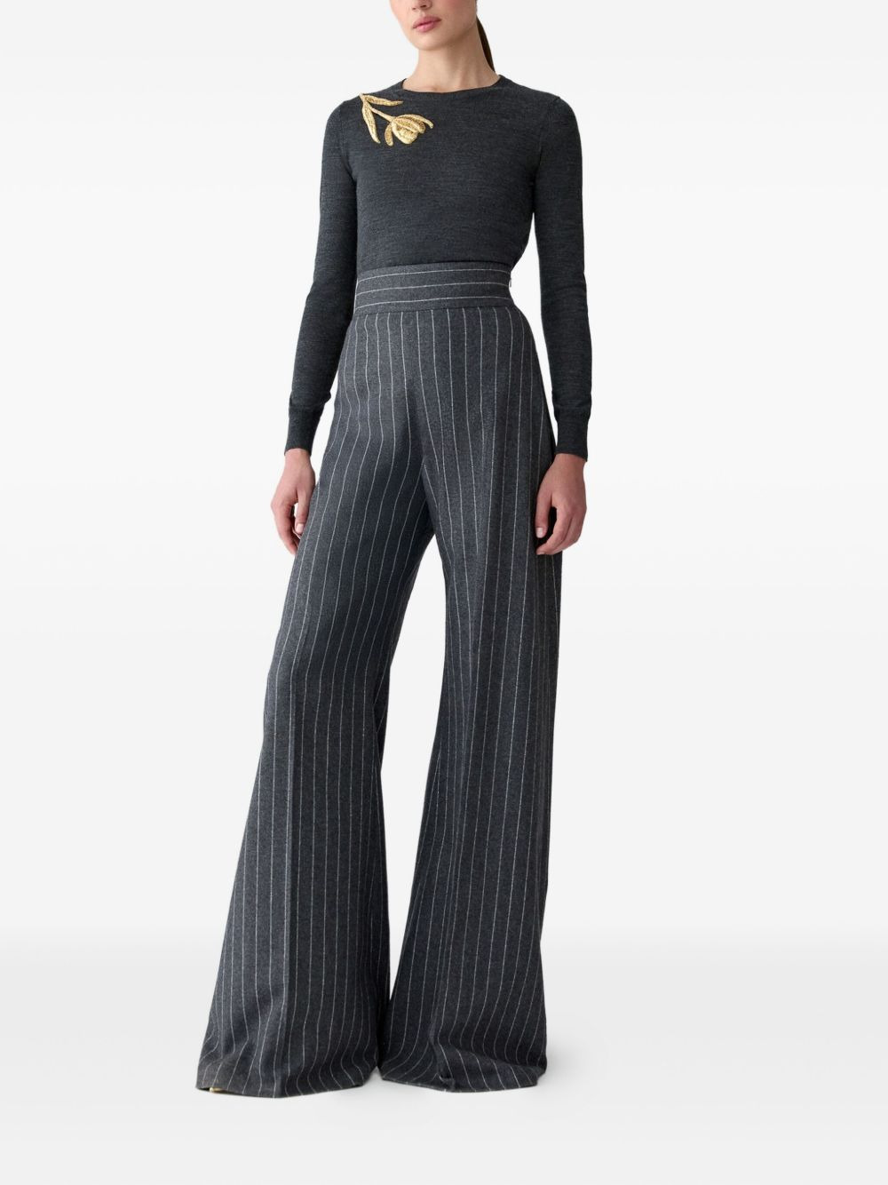 tulip-embroidered jumper - 2