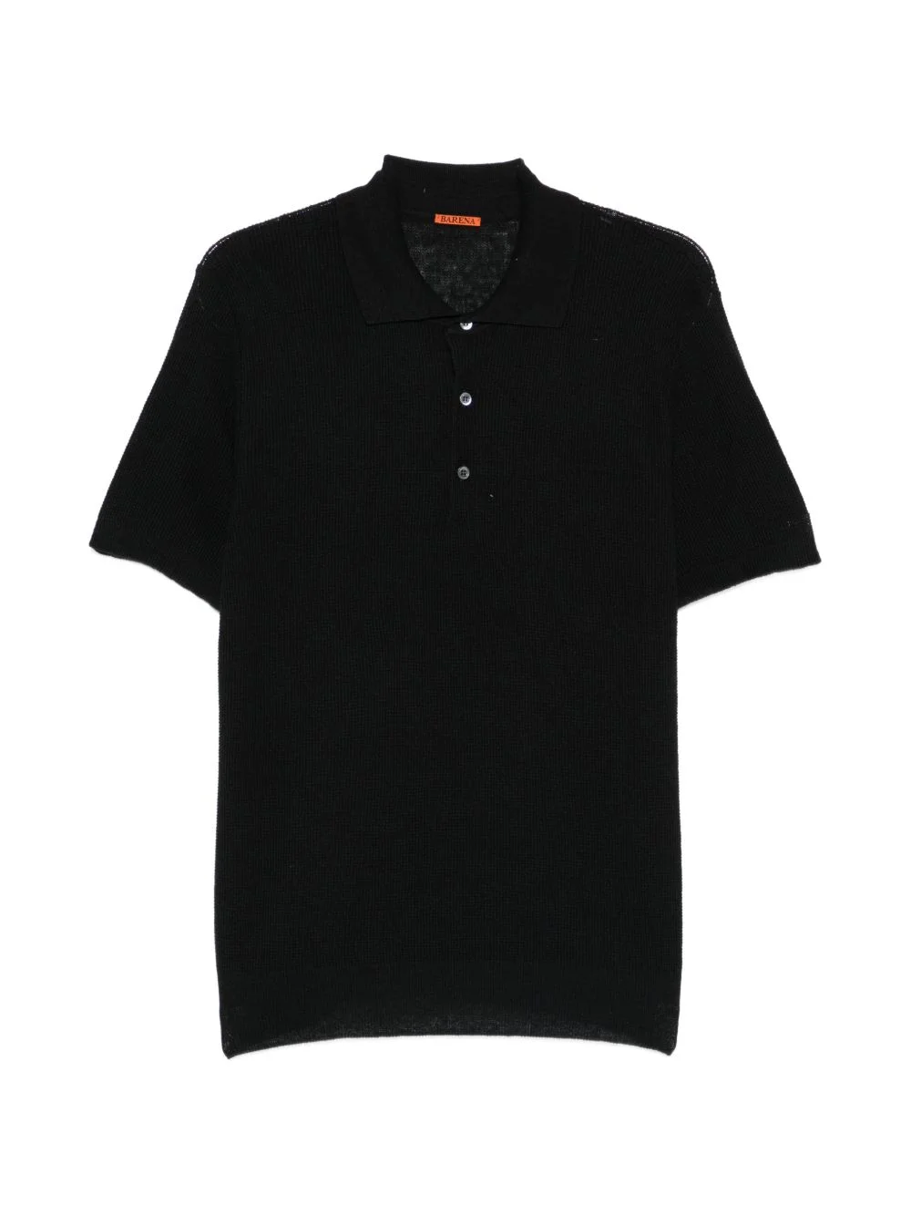 ribbed polo shirt - 1