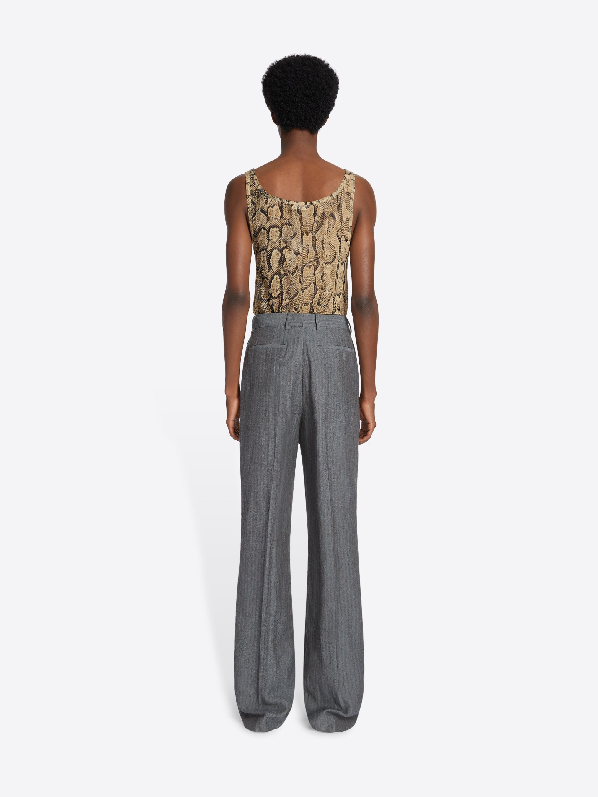 LINEN STRAIGHT PANTS - 4