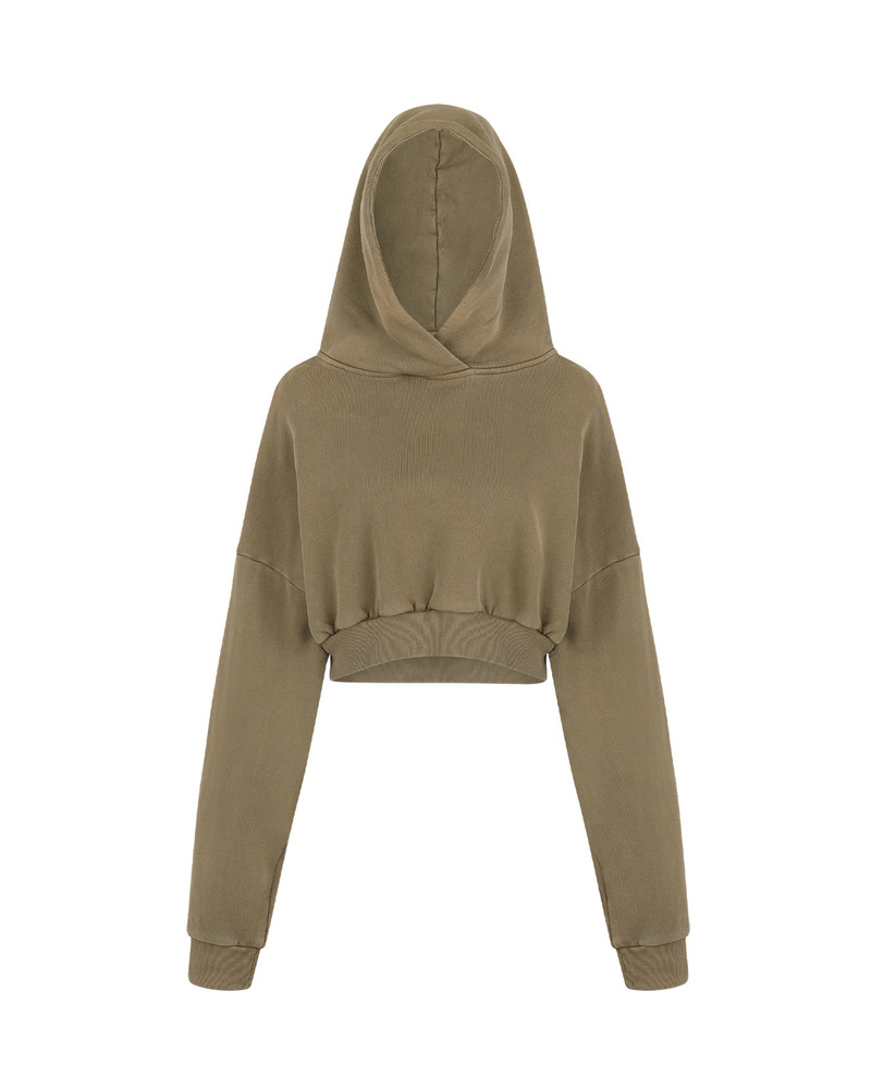 entire studios CROPPED HEAVY HOOD CORK outlook