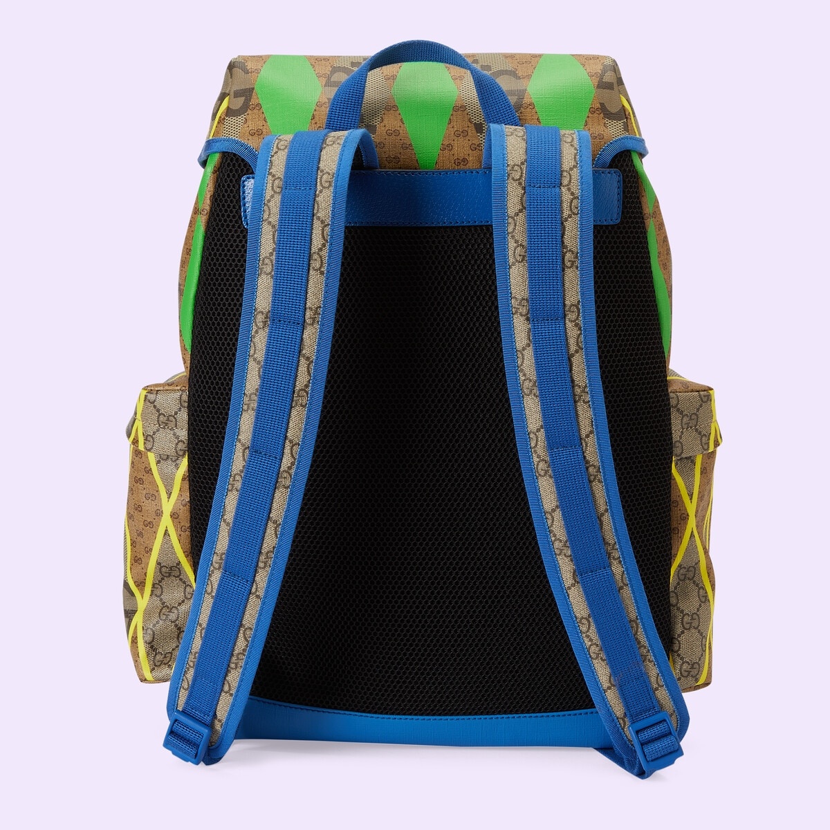 GG rhombus print backpack - 4