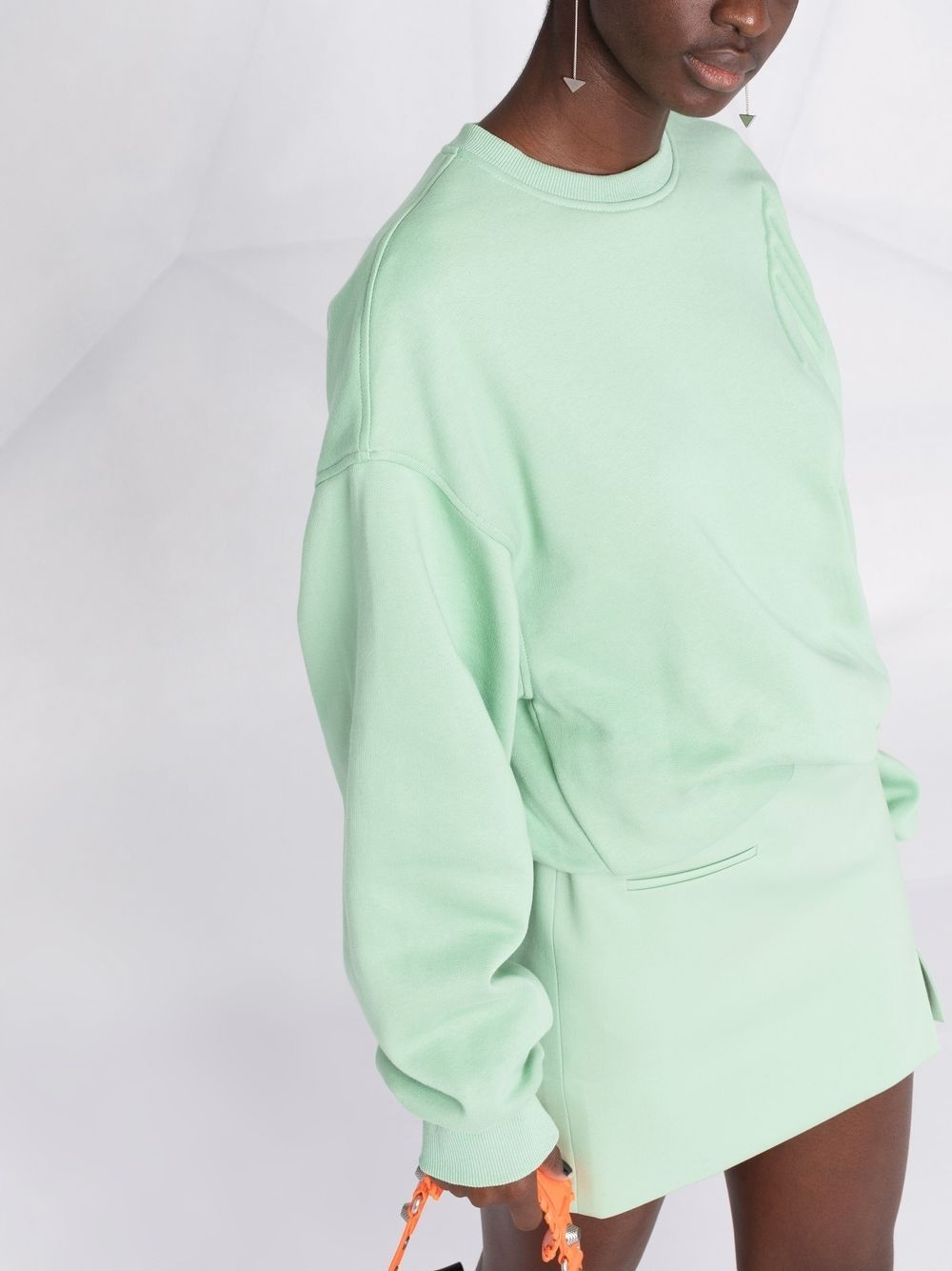 drop-shoulder silhouette sweatshirt - 5