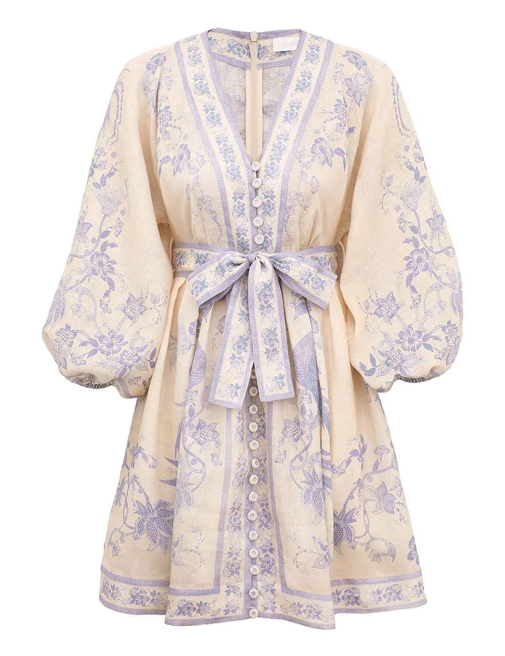 INDRA PLUNGE MINI DRESS - 1