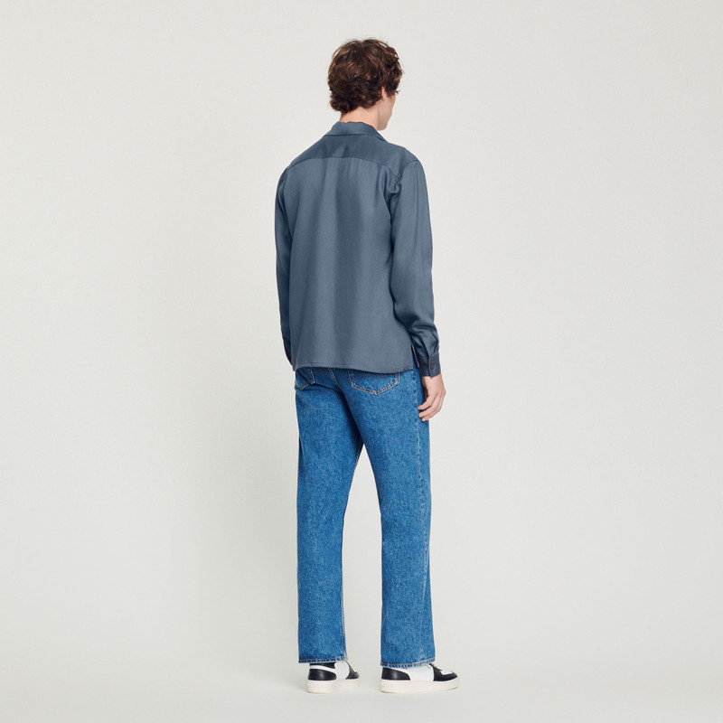 Floaty shirt with spread collar 6