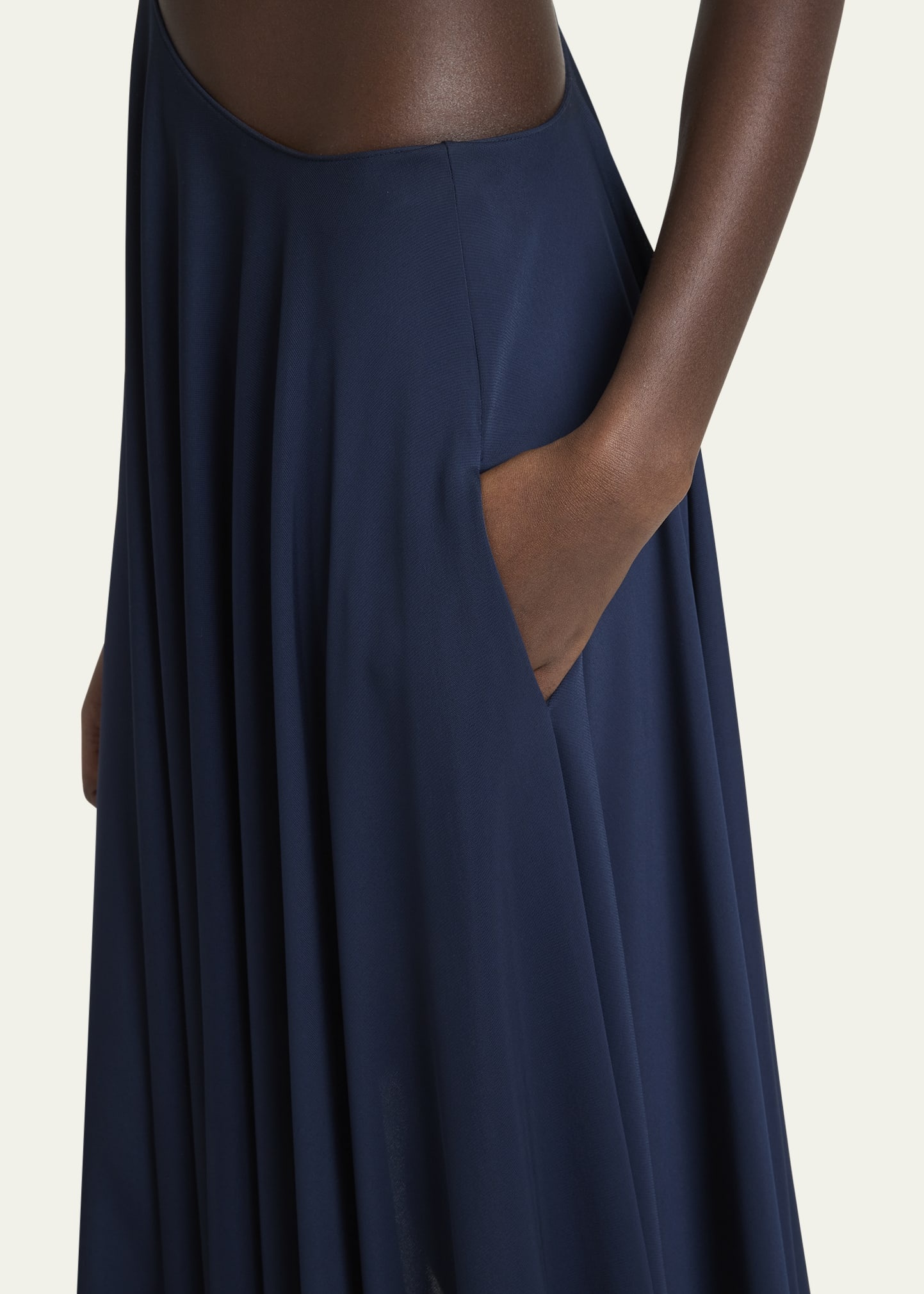 Alaïa Chain Suspender Asymmetric Skirt | bergdorfgoodman