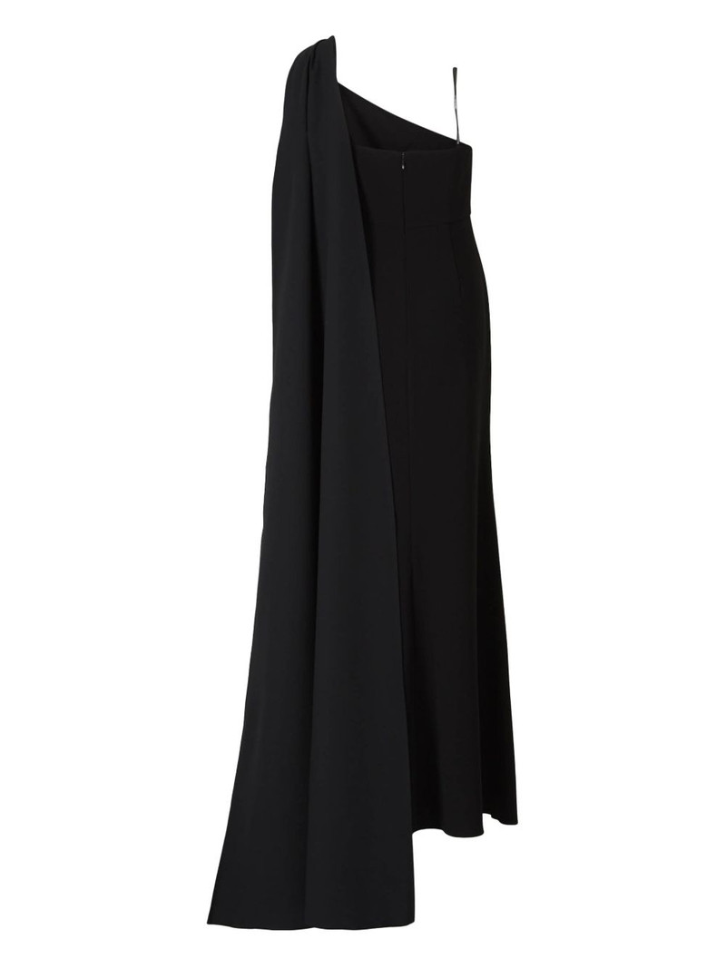ROLAND MOURET asymmetric buckle gown outlook