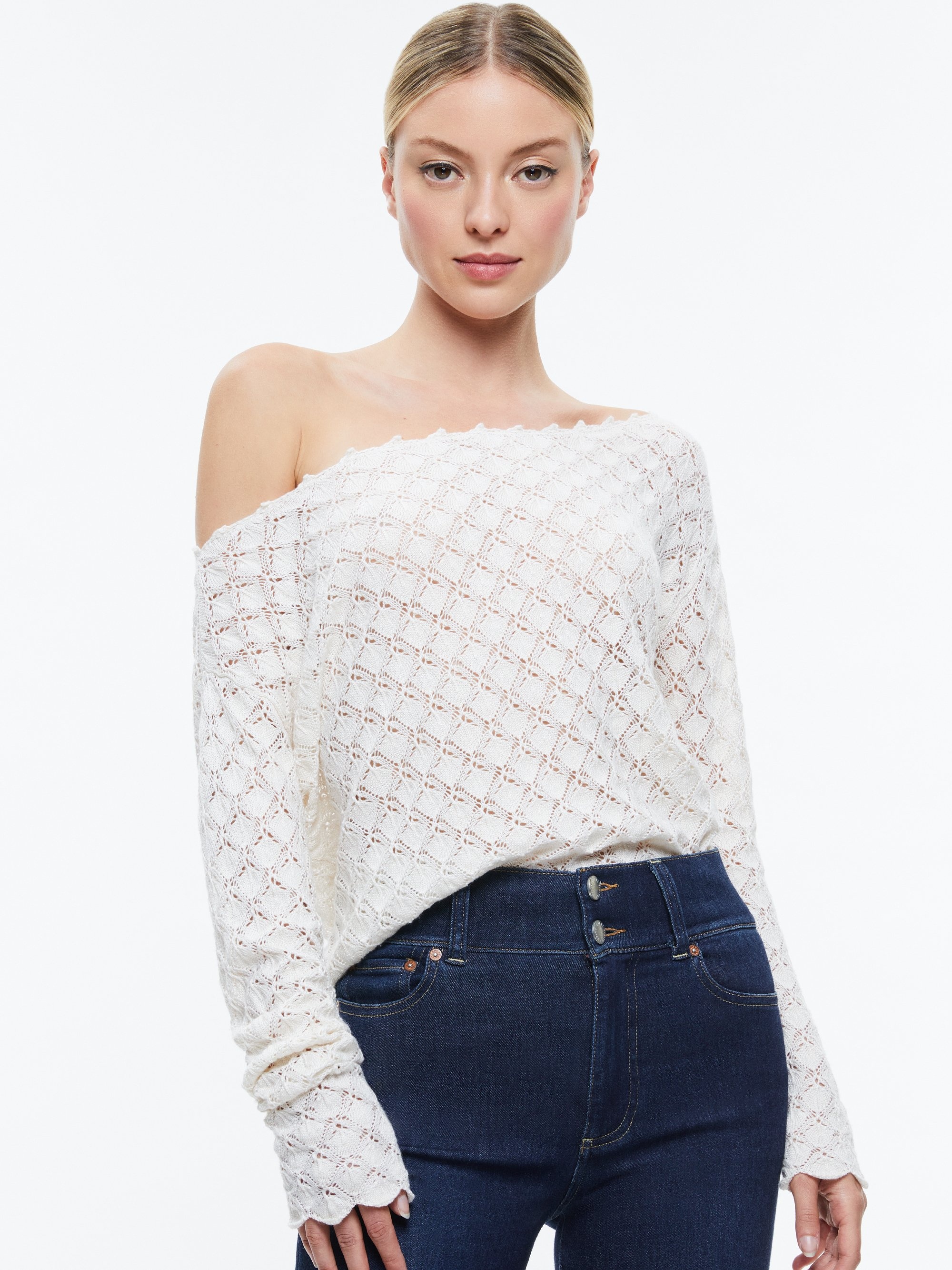 LEXIE OFF THE SHOULDER PULLOVER - 2