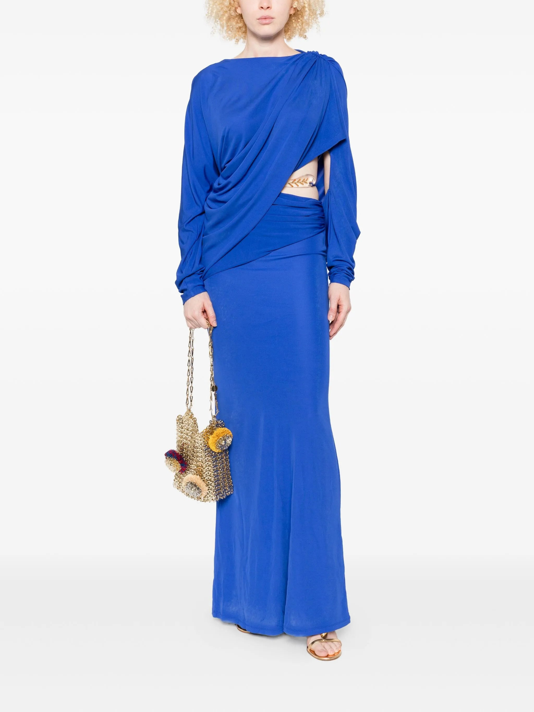 Christopher Esber Encased Nature Draped One-shoulder Dress - 4