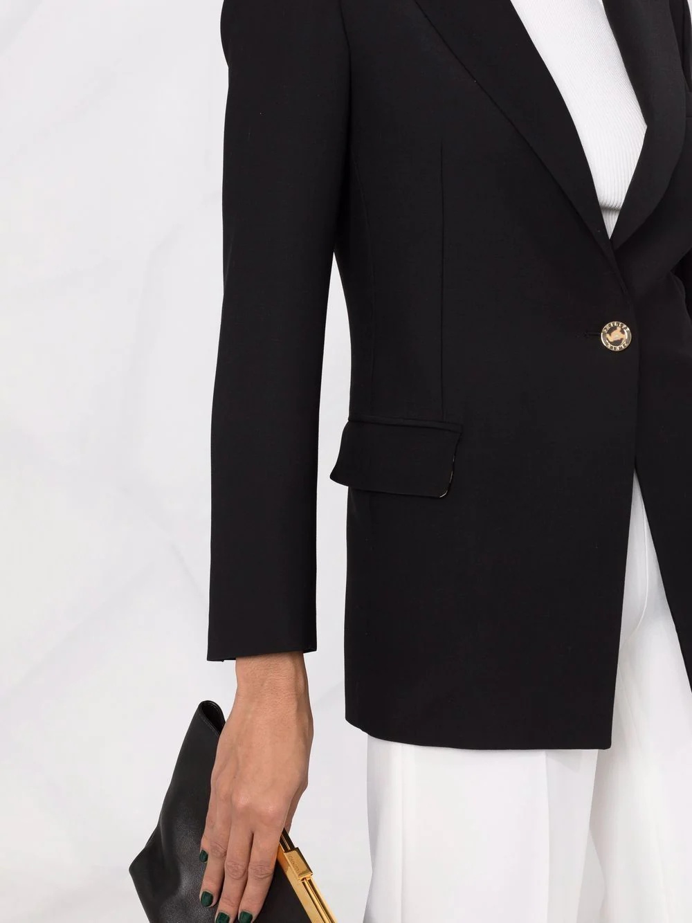 peaked lapel blazer - 5