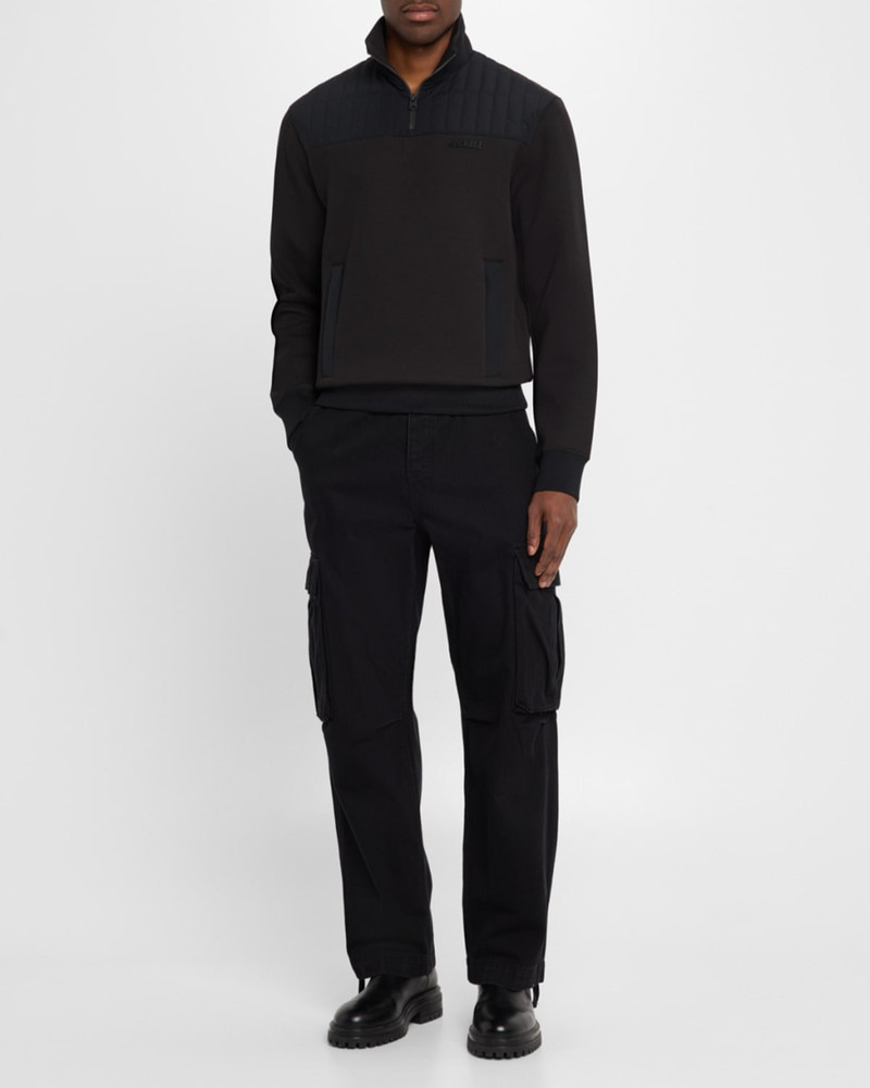 MACKAGE Men's Corey Hybrid Down Quarter-Zip Sweater outlook