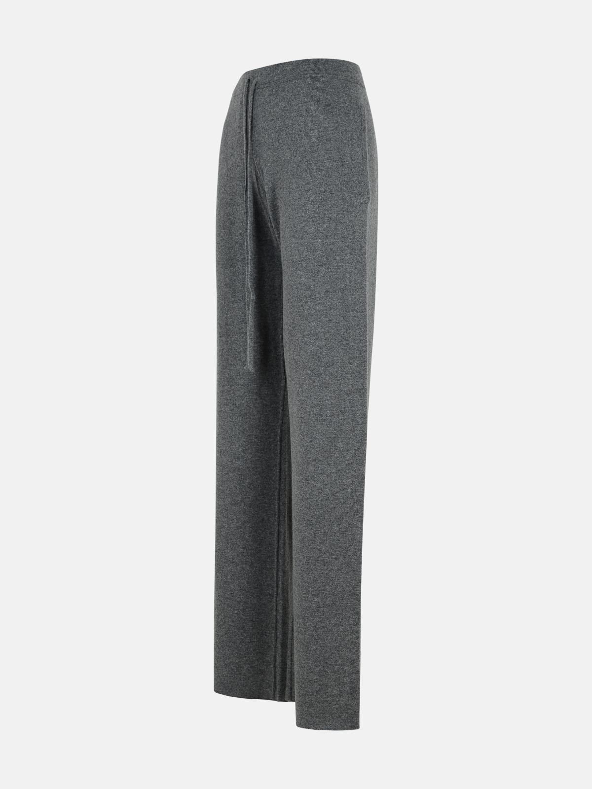 GREY WOOL BLEND JOGGERS - 2