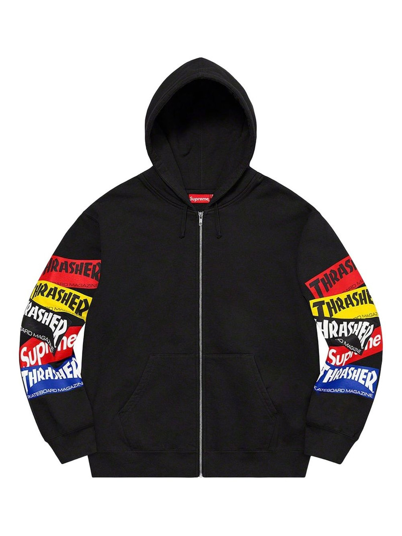 x Thrasher Multi Logo Zip-Up hoodie - 1