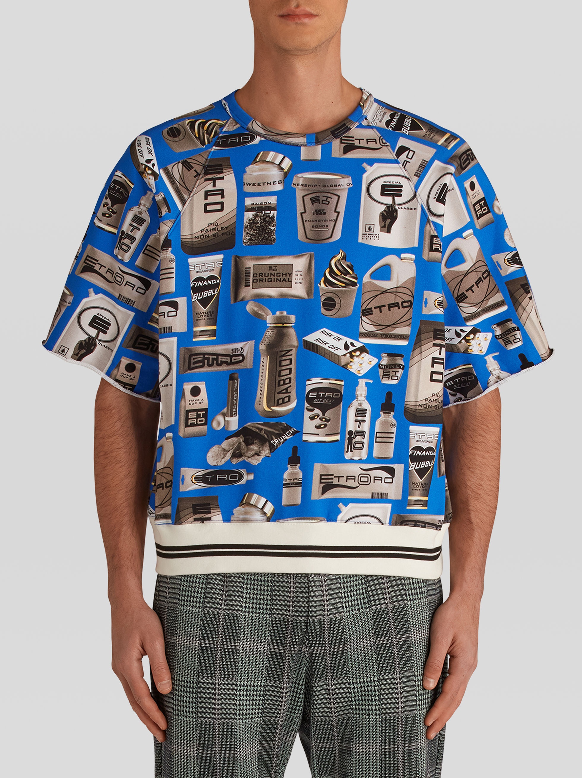 PRINTED SHORT-SLEEVED SWEATSHIRT - 2