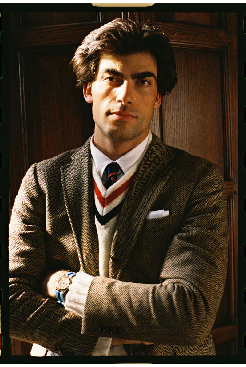 MADE-IN-USA BROWN & TAN HERRINGBONE LAMBSWOOL SPORT COAT 3