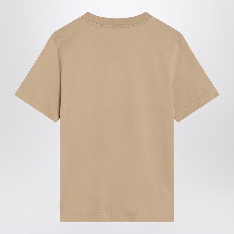 Burberry Light Beige T-Shirt With Equestrian Knight Design Women - 2